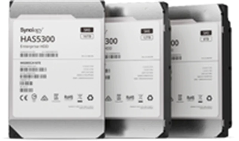 Synology HAS5300 - Festplatte - 12 TB - intern - 3.5" (8.9 cm) - SAS 12Gb/s - 7200 rpm - Puffer: 256 MB - für Synology SA3200D, SA3400, SA3600; High Density HD6500; RackStation RS18016xs+, RS18017XS+; Unified Controller UC3200