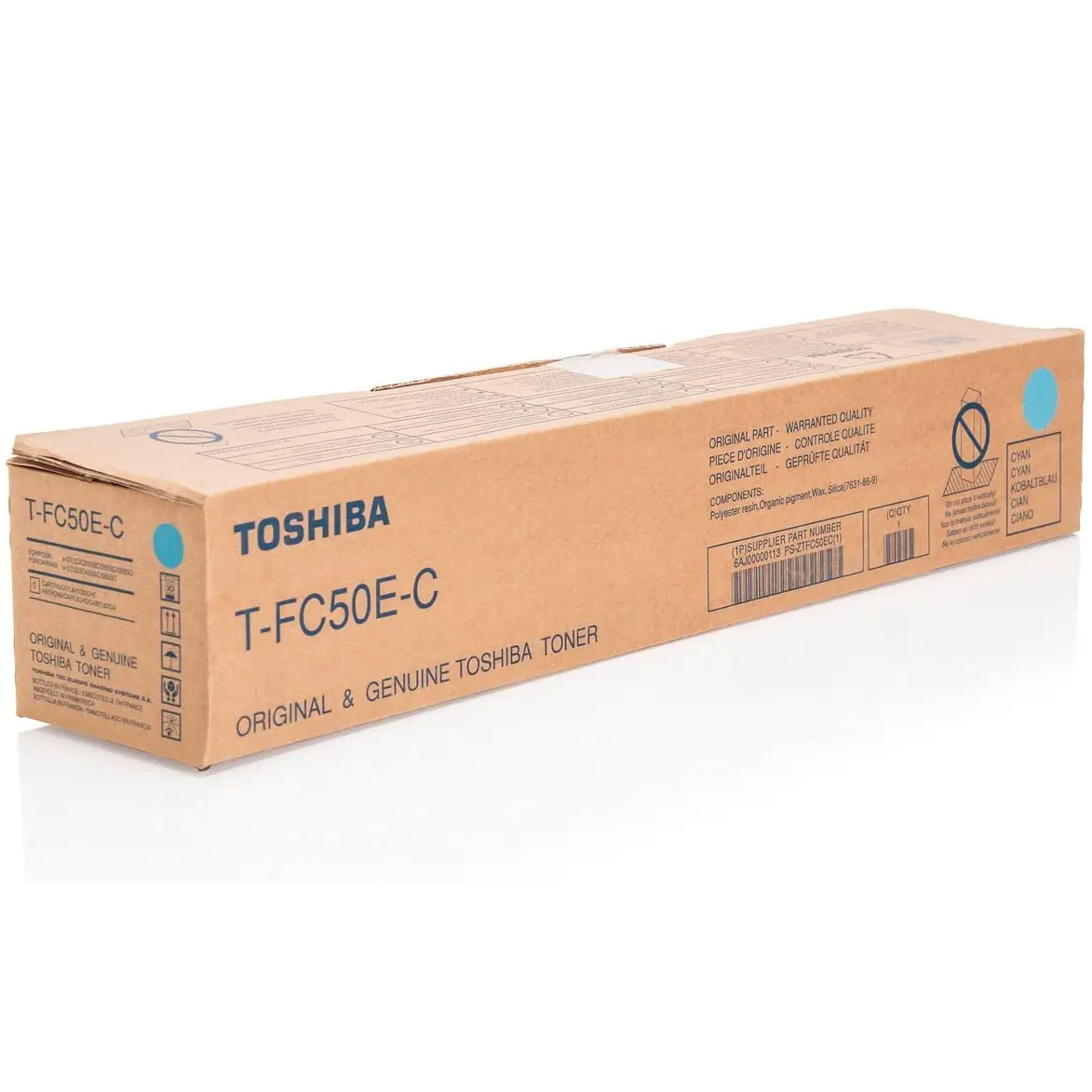 Toshiba TFC50EC - Cyan - Original - Tonerpatrone - für e-STUDIO 2555CSE, 3055CSE, 3555CSE, 4555CSE, 5055CSE Toshiba TFC50EC - Cyan - Original - Tonerpatrone - für e-STUDIO 2555CSE, 3055CSE, 3555CSE, 4555CSE, 5055CSE