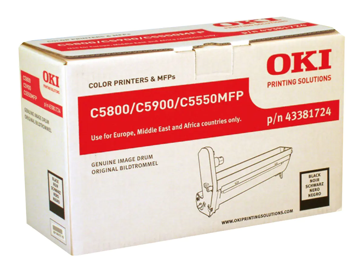 OKI - Schwarz - Original - Trommeleinheit - für C5550 MFP, 5800dn, 5800Ldn, 5800n, 5900cdtn, 5900dn, 5900dtn, 5900n