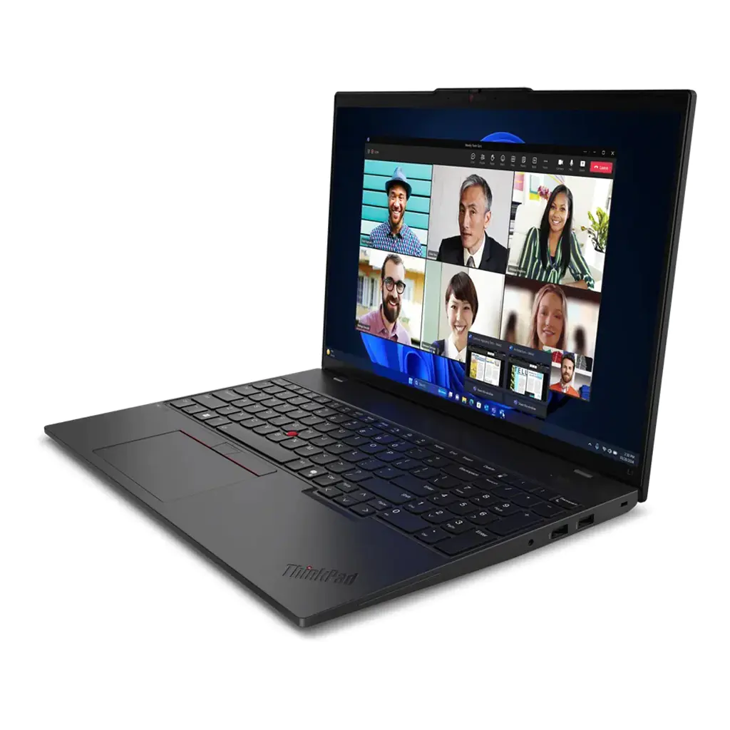 Lenovo ThinkPad L16 Gen 1 21L7 - 180°-Scharnierdesign - AMD Ryzen 5 Pro 7535U / 2.9 GHz - Win 11 Pro - Radeon 660M - 32 GB RAM - 1 TB SSD TCG Opal Encryption 2, NVMe - 40.6 cm (16") IPS 1920 x 1200 - Wi-Fi 6E, Bluetooth - Schwarz - kbd: Deutsch - mit 1 Ja