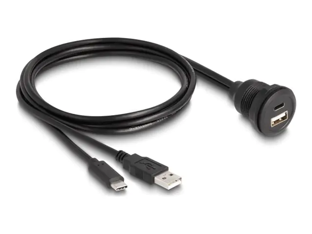 Delock USB-Kabel - USB, USB-C (M) zu USB, USB-C (W)