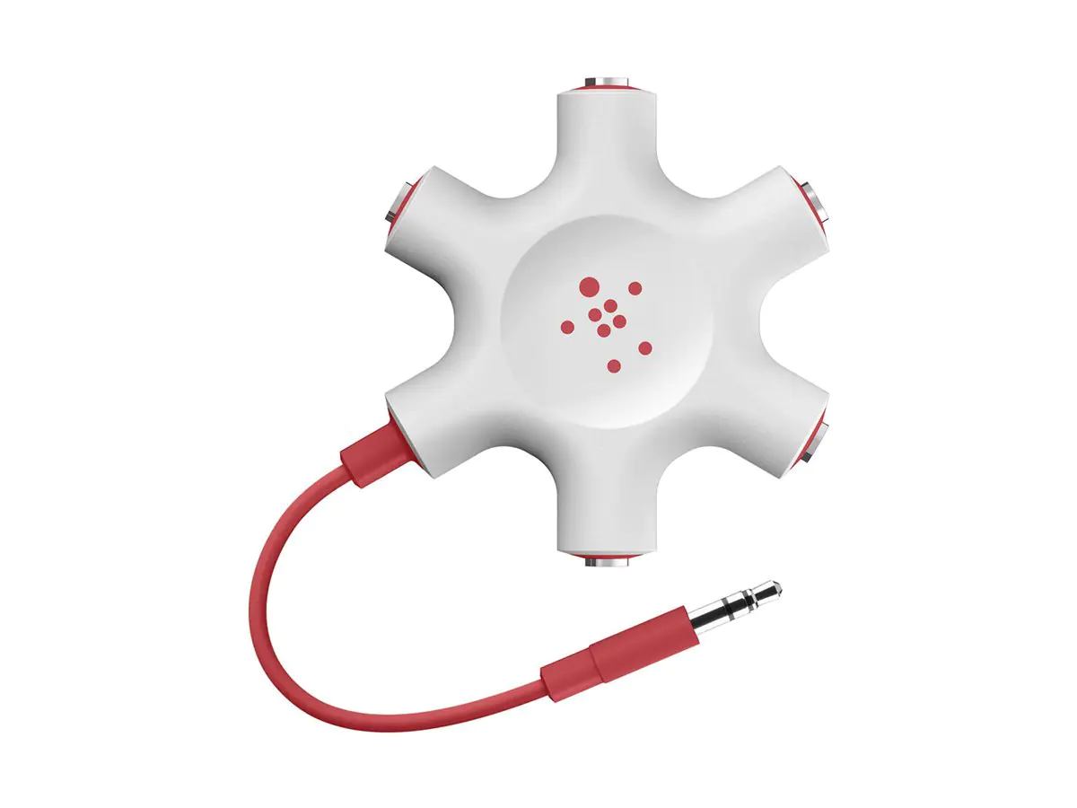 Belkin RockStar - Kopfhörer-Splitter - mini-phone stereo 3.5 mm weiblich zu mini-phone stereo 3.5 mm männlich