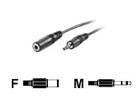 Secomp VALUE - Audiokabel - Stereo Mini-Klinkenstecker männlich zu Stereo Mini-Klinkenstecker weiblich - 3 m - Schwarz Secomp VALUE - Audiokabel - Stereo Mini-Klinkenstecker männlich zu Stereo Mini-Klinkenstecker weiblich - 3 m - Schwarz