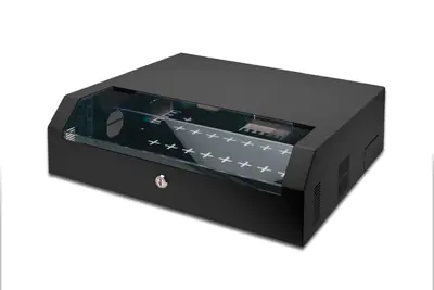 Digitus SoHo Slim Line DN-19 04U-PB - Gehäuse - geeignet für Wandmontage - Hellgrau, RAL 7035 - 5U - 48.3 cm (19")