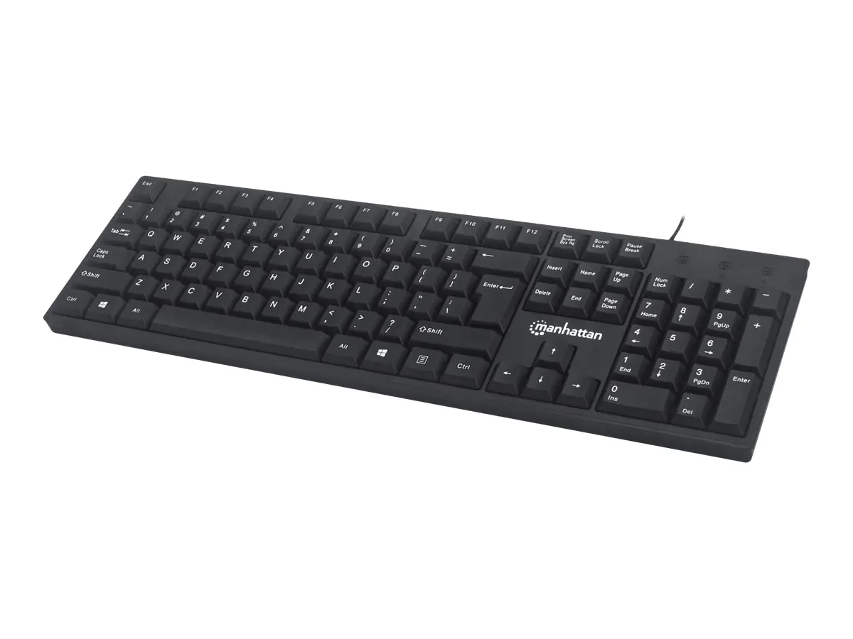 Manhattan - Tastatur - USB - Schwarz - retail Manhattan - Tastatur - USB - Schwarz - retail