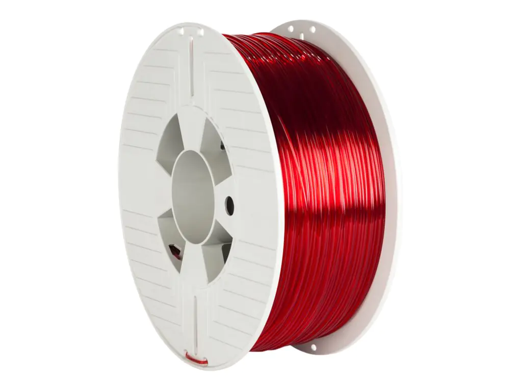 Verbatim - Durchsichtig rot - 1 kg - PTEG-Filament (3D) Verbatim - Durchsichtig rot - 1 kg - PTEG-Filament (3D)