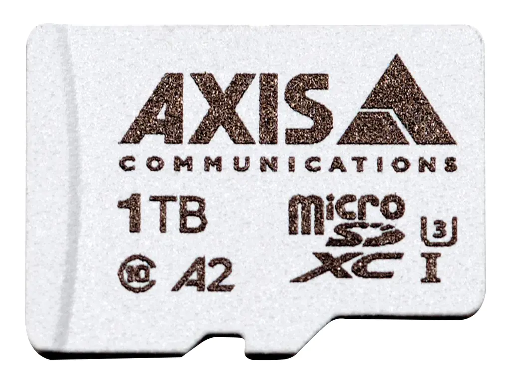 AXIS Surveillance - Flash-Speicherkarte (microSDXC-an-SD-Adapter inbegriffen) - 1 TB - A2 / UHS-I U3 / Class10 - microSDXC UHS-I - für AXIS D3110, M3085, M3086, M4308, M5075, M7116, P3727, P3818, Q1656, Q1715, Q1942, Q6100 AXIS Surveillance - Flash-Speicherkarte (microSDXC-an-SD-Adapter inbegriffen) - 1 TB - A2 / UHS-I U3 / Class10 - microSDXC UHS-I - für AXIS D3110, M3085, M3086, M4308, M5075, M7116, P3727, P3818, Q1656, Q1715, Q1942, Q6100