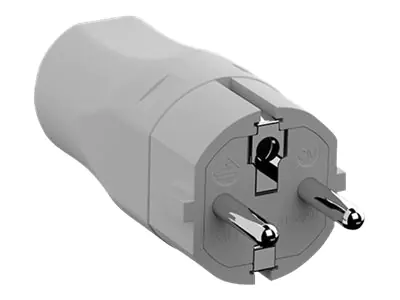 Bachmann - Netzanschluss - CEE 7/7 (M) - 250 V - 16 A - Grau, RAL 7035 Bachmann - Netzanschluss - CEE 7/7 (M) - 250 V - 16 A - Grau, RAL 7035