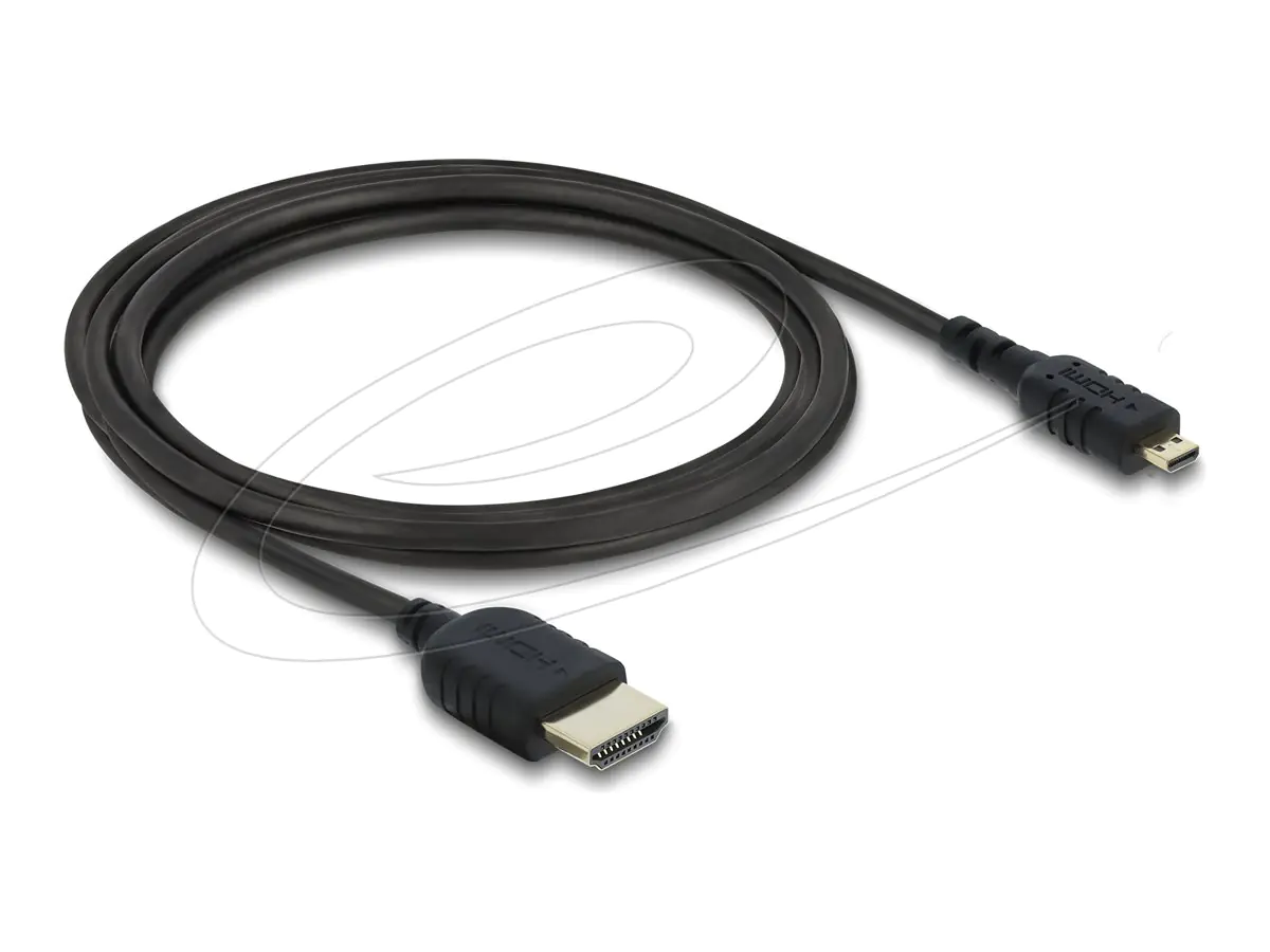 Delock High Speed - HDMI-Kabel - HDMI männlich zu 19 pin micro HDMI Type D männlich - 2 m -