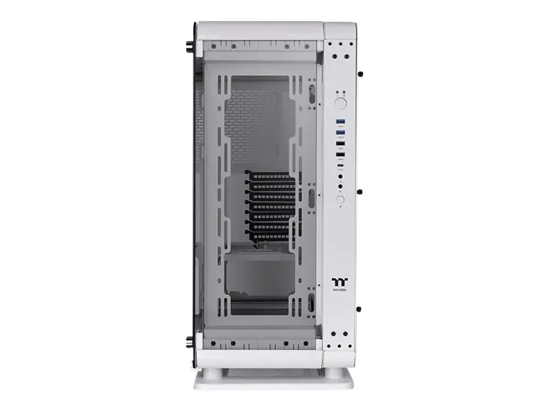 Thermaltake Core P6 TG Snow - Mid tower - SSI CEB - Seitenteil mit Fenster (gehärtetes Glas) - keine Spannungsversorgung (PS/2) - weiß - USB/Audio