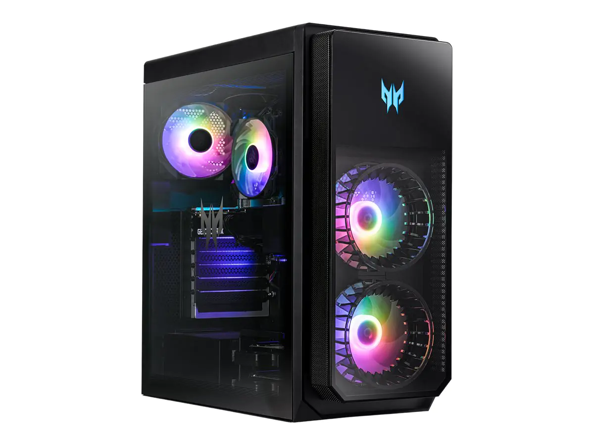 Acer Predator Orion 5000 PO5-640 - Tower - Core i7 12700 / 2.1 GHz - RAM 16 GB - SSD 1.024 TB - SED - GF RTX 3070 - GigE, 2.5 GigE, 802.11ax (Wi-Fi 6E) - WLAN: Bluetooth, 802.11a/b/g/n/ac/ax (Wi-Fi 6E) - Win 10 Home 64-Bit - Monitor: keiner