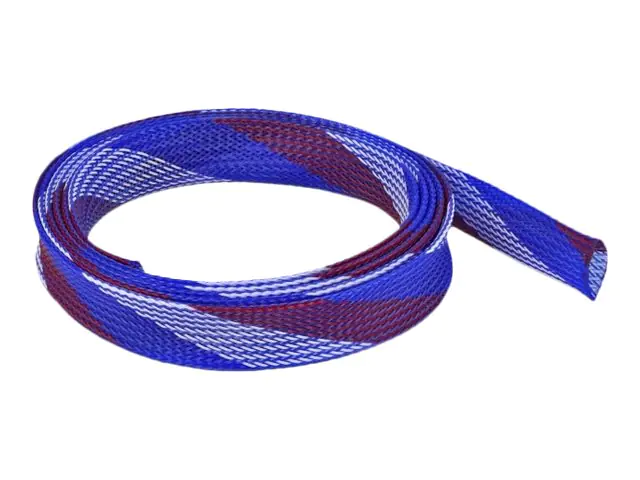 Delock Geflechtschlauch - dehnbar - 2 m - weiß