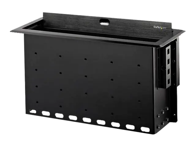 StarTech Dual-Module Conference Table Connectivity Box-Customizable - Befestigungsplatte - Schwarz