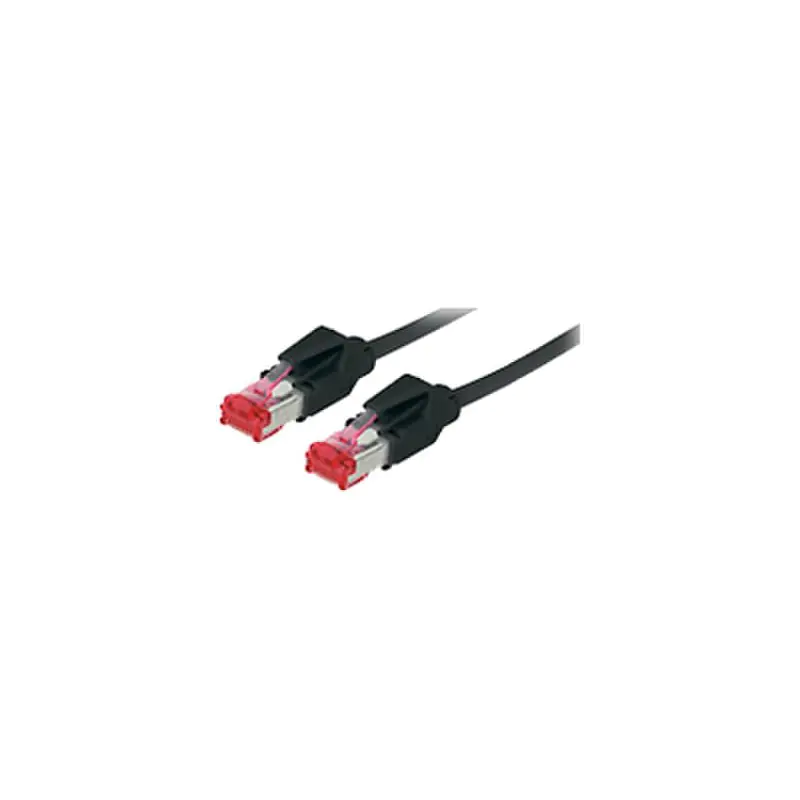 exertis Connect - Patch-Kabel - RJ-45 (M) zu RJ-45 (M) - 15 m - SFTP - CAT 6 - halogenfrei - Schwarz