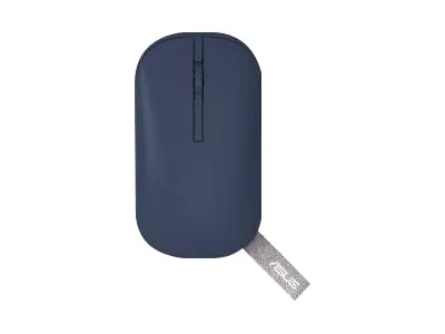 ASUS MD100 - Maus - rechts- und linkshändig - optisch - kabellos - 2.4 GHz, Bluetooth 5.0 LE - kabelloser Empfänger (USB) - ruhig blau