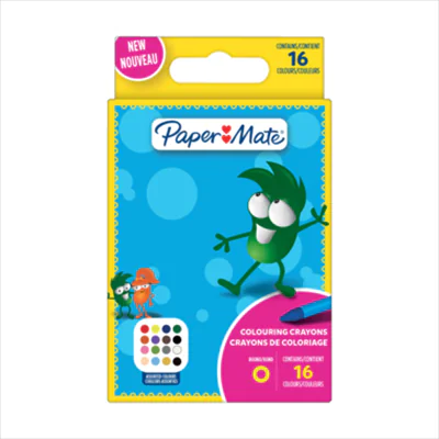 Paper Mate Wachsmalstift farbig sortiert 16 St./Pack. Paper Mate Wachsmalstift farbig sortiert 16 St./Pack.