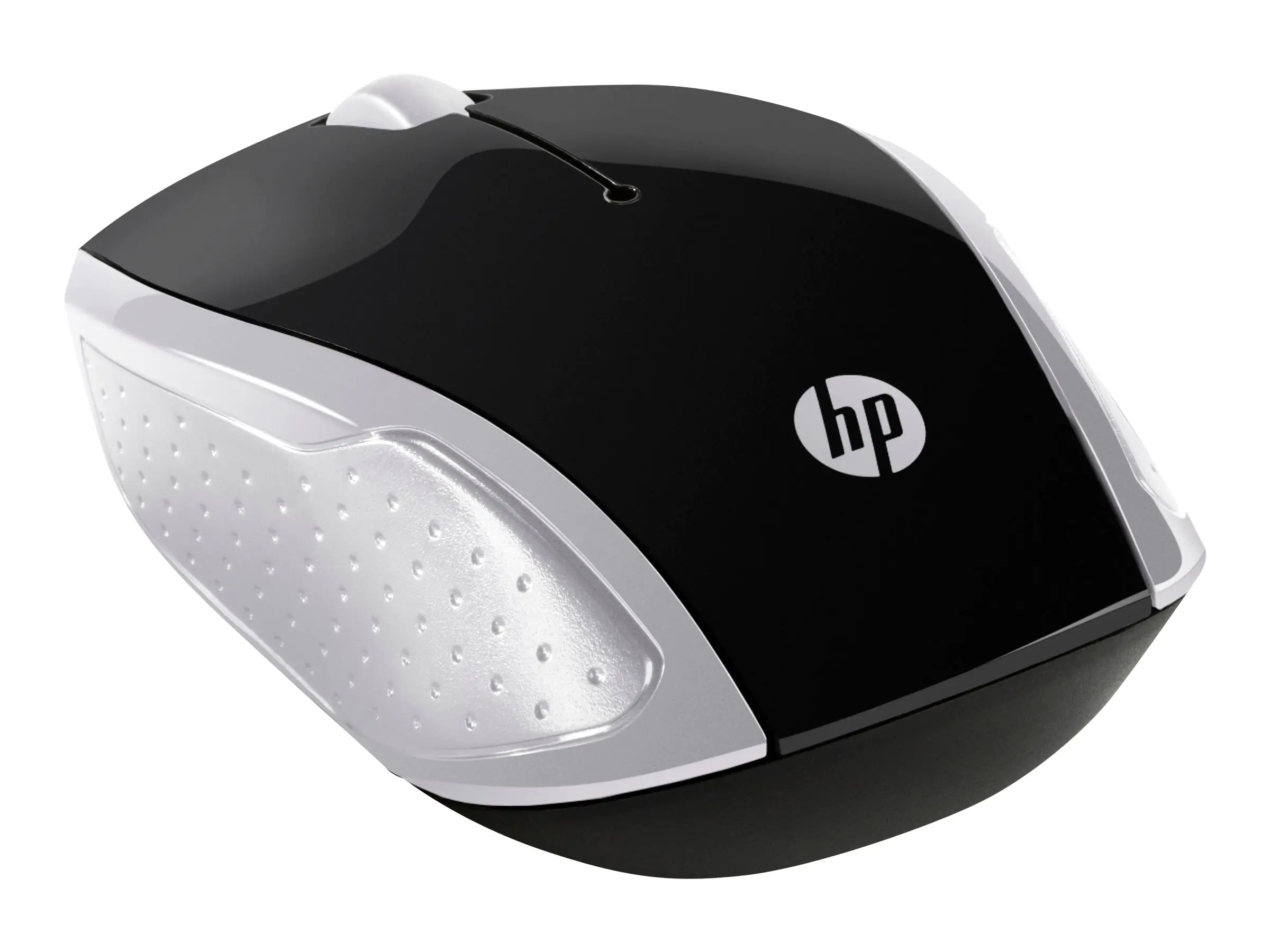 HP 200 - Maus - rechts- und linkshändig - optisch - kabellos - 2.4 GHz - kabelloser Empfänger (USB) - Silber - für OMEN 30L by HP; OMEN by HP 15; HP 27; Desktop M01; ENVY TE01; Pavilion 15; Slim S01