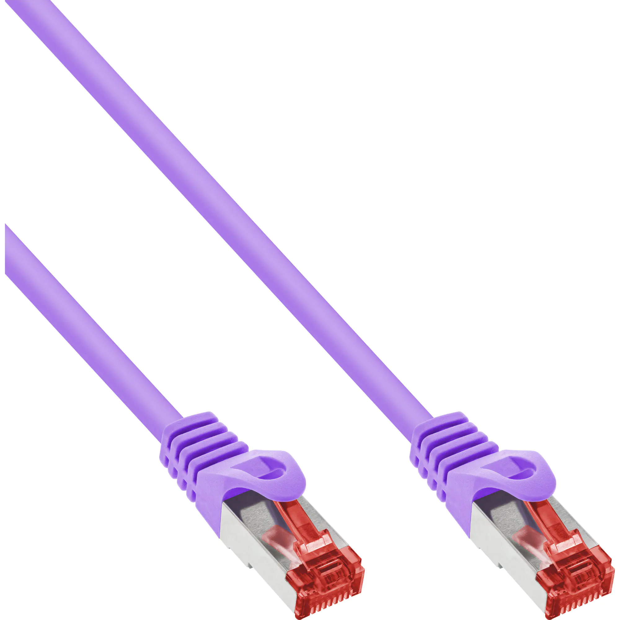 InLine - Patch-Kabel - RJ-45 (M) zu RJ-45 (M) - 20 m - SFTP, PiMF - CAT 6a - halogenfrei, ohne Haken, verseilt - Grau