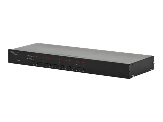 DIGITUS DS-23300-1 - KVM-Switch - 16 x KVM port(s)