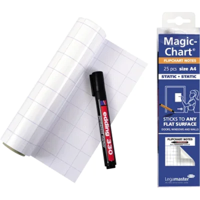 Legamaster Flipchartfolie Magic 7-159000-A4 kar. 25 St./Pack. Legamaster Flipchartfolie Magic 7-159000-A4 kar. 25 St./Pack.