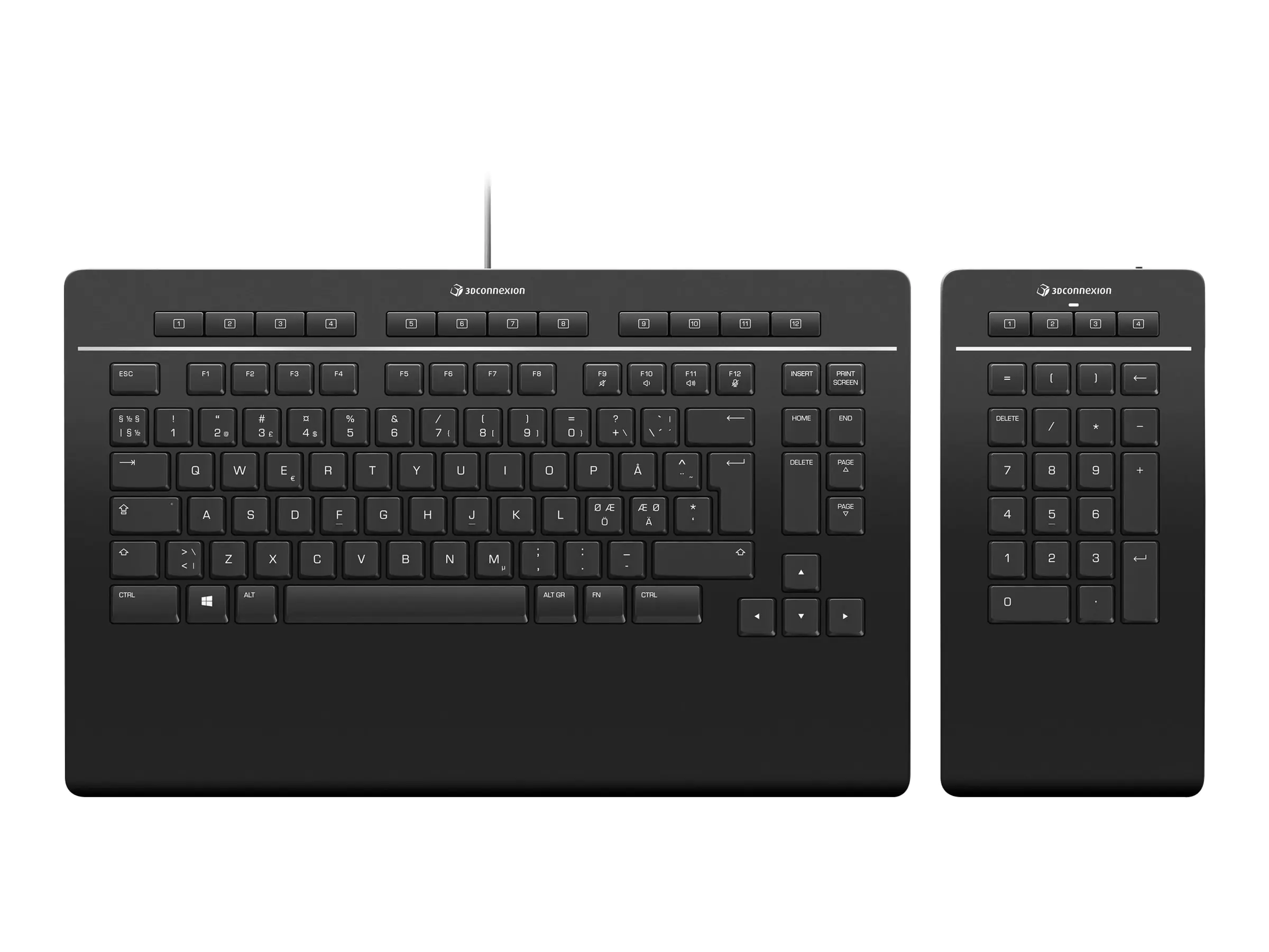 3D Connexion Keyboard Pro with Numpad - Tastatur und Nummernfeld - USB - QWERTZ - Deutsch 3D Connexion Keyboard Pro with Numpad - Tastatur und Nummernfeld - USB - QWERTZ - Deutsch