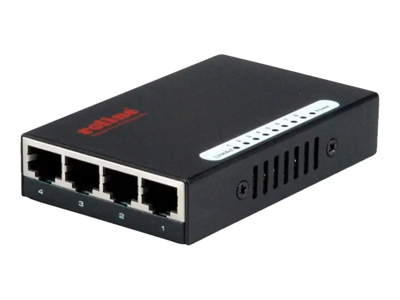 ROLINE Gigabit Ethernet Switch, Pocket - Switch - 8 x 10/100/1000 - Desktop