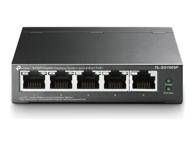 TP-LINK TL-SG1005P - Switch - unmanaged - 4 x 10/100/1000 (PoE)