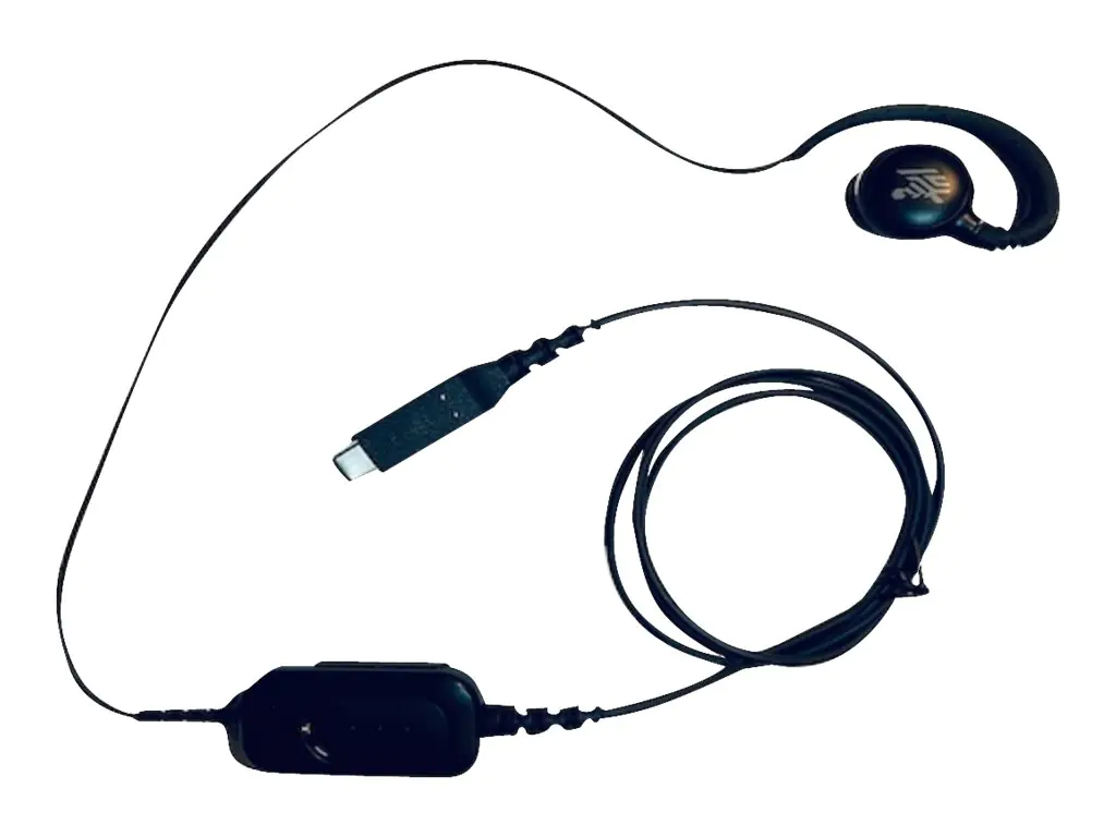 Zebra Headset - Ohrstöpsel - über dem Ohr angebracht HDST-USBC-PTT1-01