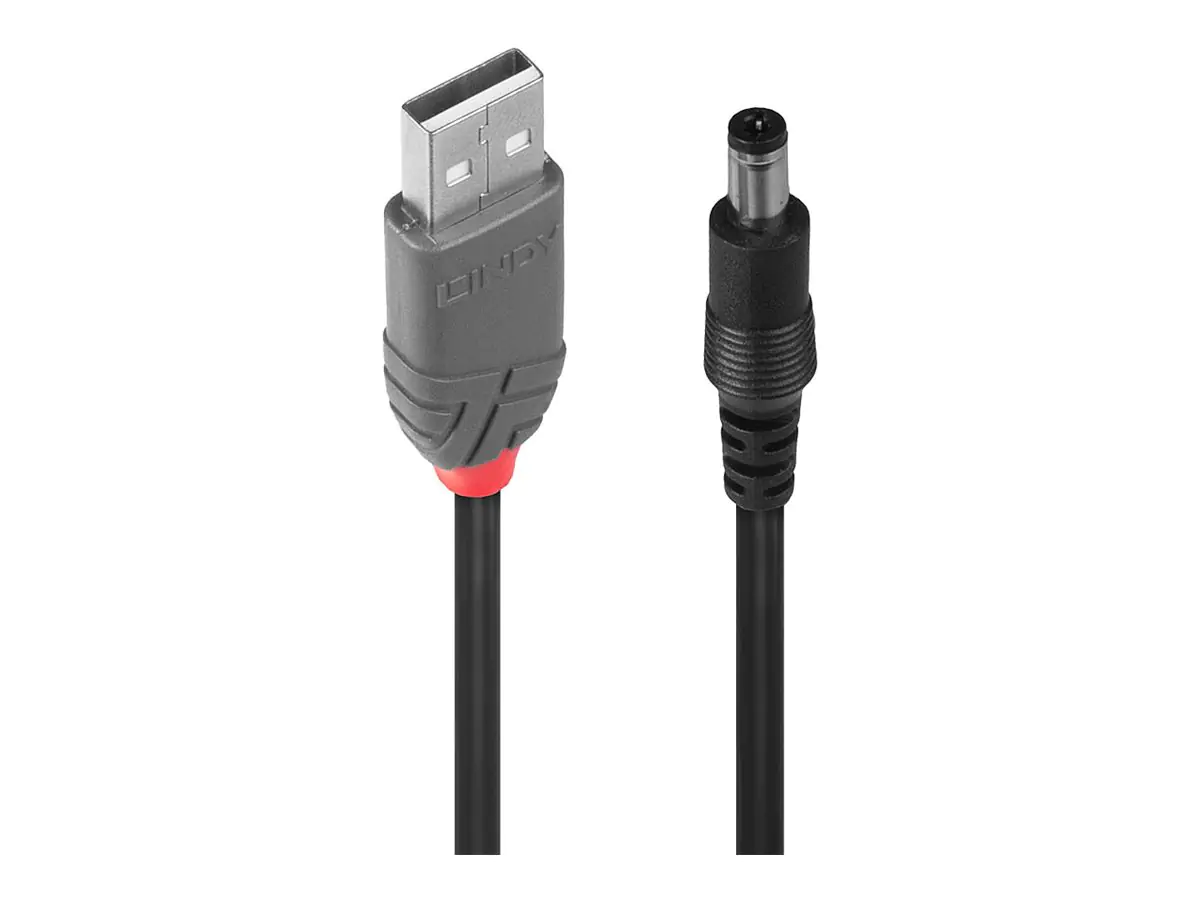 Lindy USB- / Stromkabel - Gleichstromstecker 5,5 x 2,1 mm (M) 70268