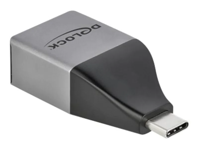 Delock - Netzwerkadapter - USB-C 3.2 Gen 1 - Gigabit Ethernet - Grau