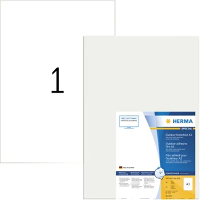 HERMA Etikett Outdoor 9544 297x420mm weiß 40 St./Pack. HERMA Etikett Outdoor 9544 297x420mm weiß 40 St./Pack.