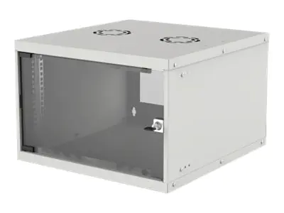 Intellinet 19" Wandverteiler, Basic Line, 6 HE, 353 (H) x 540 (B) x 400 (T) mm, Flatpack, Schutzklasse IP20, grau - Gehäuse - geeignet für Wandmontage - Grau, RAL 7035 - 6U - 48.3 cm (19")