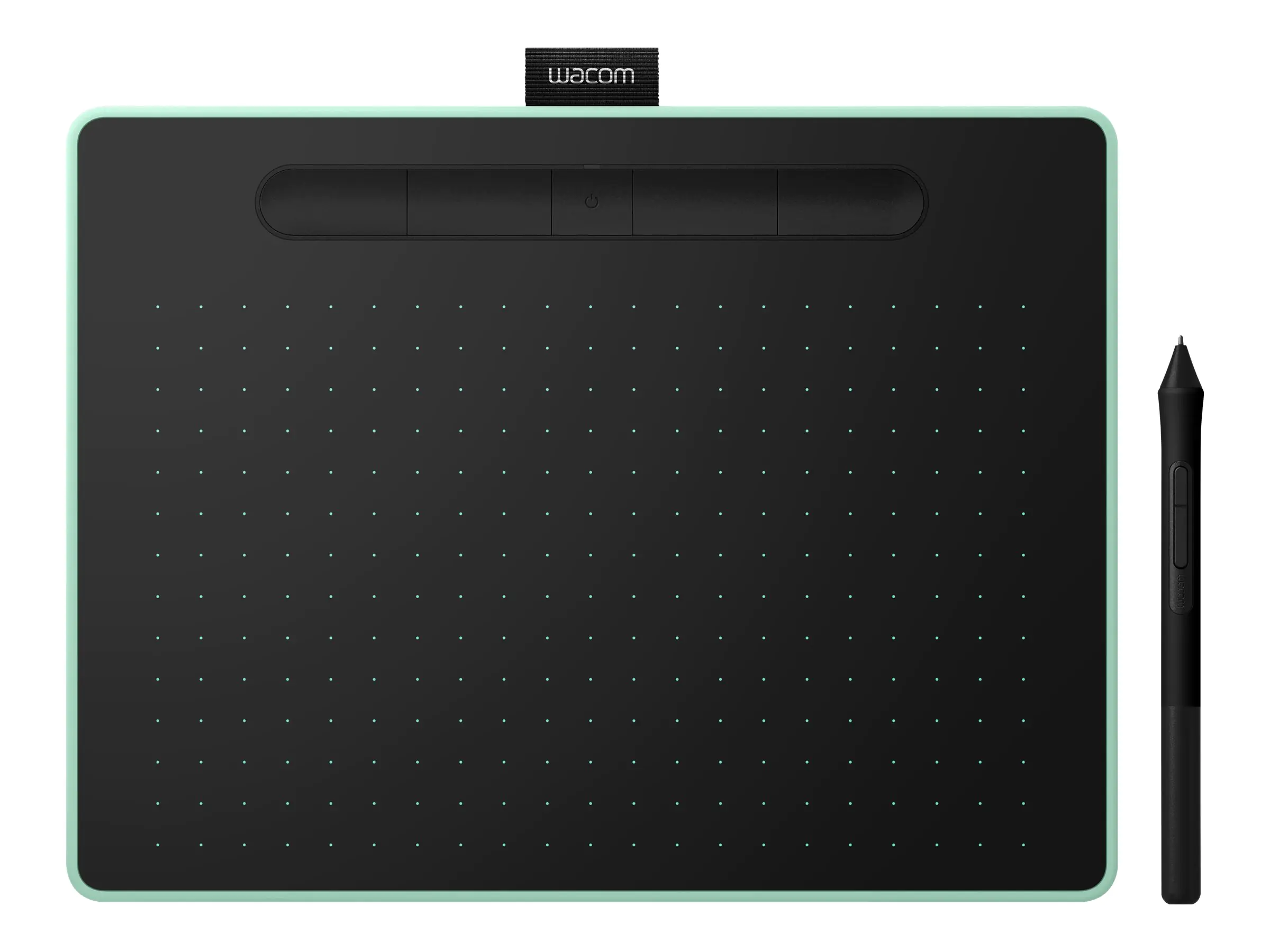 Wacom Intuos M with Bluetooth - Digitalisierer - rechts- und linkshändig - 21.6 x 13.5 cm - elektromagnetisch - 5 Tasten - kabellos, kabelgebunden - USB, Bluetooth 4.2 - Pistachio Green