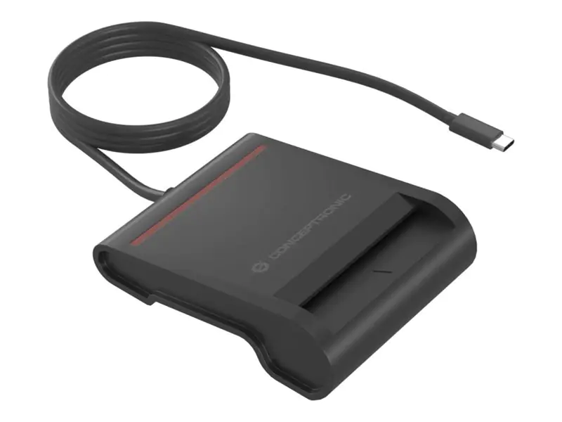 Conceptronic Smart ID Card USB 2.0 SCR01BC schwarz - Card-Reader