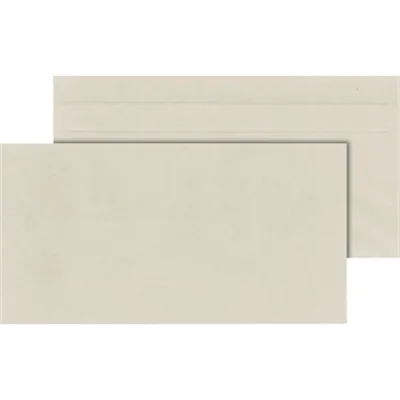 MAILmedia Briefumschlag Kompakt 235 x 125 mm (B x H) ohne Fenster 75g/m² mit Selbstklebung Recyclingpapier grau 1.000 St:/Pack.