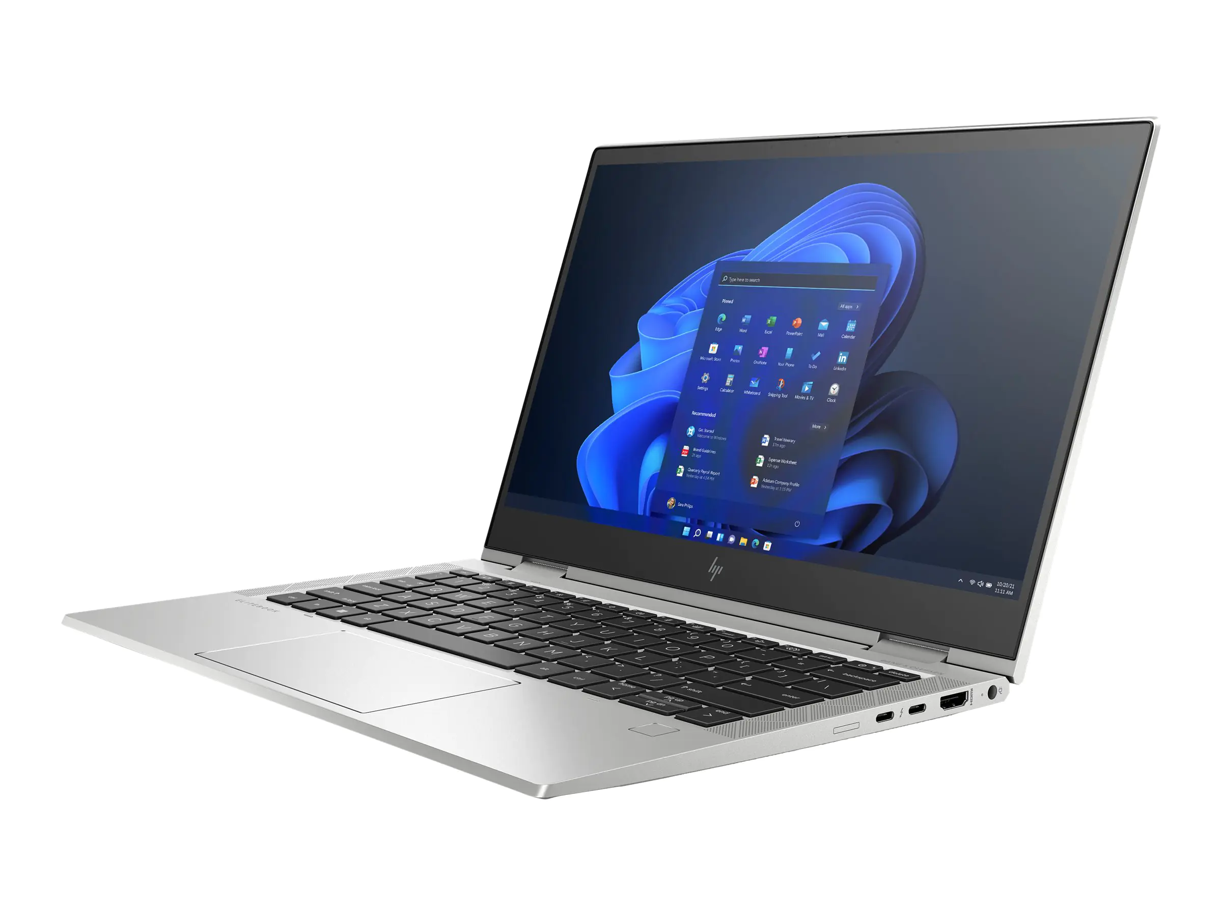 HP EliteBook x360 830 G8 Notebook - Wolf Pro Security - Flip-Design - Intel Core i7 1165G7 / 2.8 GHz - Win 11 Pro - Iris Xe Graphics - 16 GB RAM - 512 GB SSD NVMe, TLC, HP Value - 33.8 cm (13.3")
