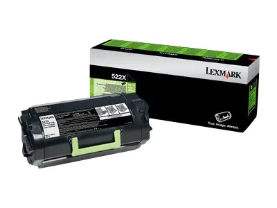 Lexmark 522X - Besonders hohe Ergiebigkeit - Schwarz - original - Tonerpatrone LCCP, LRP - für Lexmark MS811dn, MS811dtn, MS811n, MS812de, MS812dn, MS812dtn