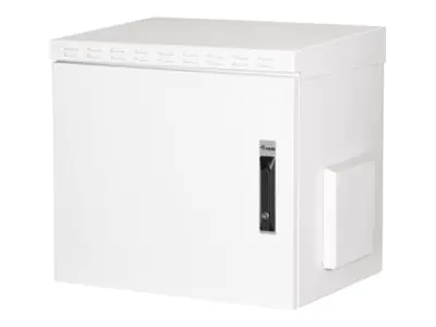 Equip Safe Outdoor - Schrank Netzwerkschrank - 600 x 450 mm, mit Stahlfronttür, montiert - geeignet für Wandmontage - RAL 7035, Hellgrau - 9U - 48.3 cm (19") ESO-09-6045-G