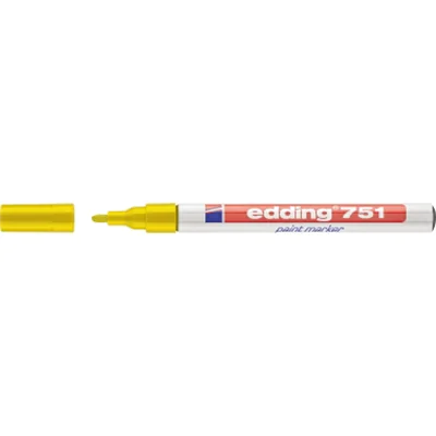 edding Lackmarker 751 4-751005 1-2mm Rundspitze permanent gelb edding Lackmarker 751 4-751005 1-2mm Rundspitze permanent gelb