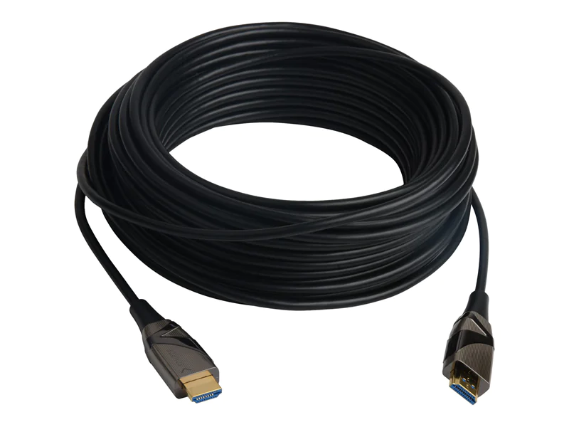 TECHly - Highspeed - HDMI-Kabel mit Ethernet - HDMI männlich zu HDMI männlich - 15 m - Glasfaser - Schwarz - aktiv, unterstützt 4K 60 Hz (3840 x 2160) TECHly - Highspeed - HDMI-Kabel mit Ethernet - HDMI männlich zu HDMI männlich - 15 m - Glasfaser - Schwarz - aktiv, unterstützt 4K 60 Hz (3840 x 2160)