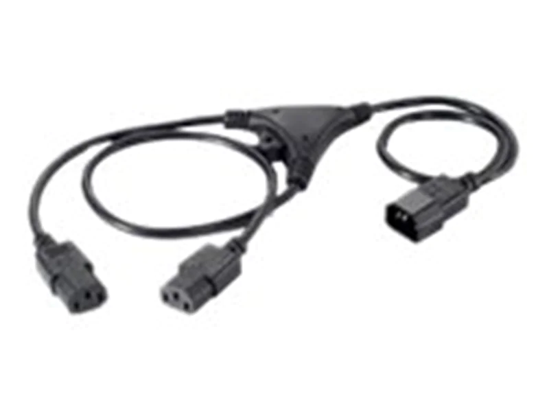 Equip Y-Netzverlängerung IEC C14->2xIEC C13 St/Bu PVC Polybeutel - Kabel - Strom/Netzteil 112210