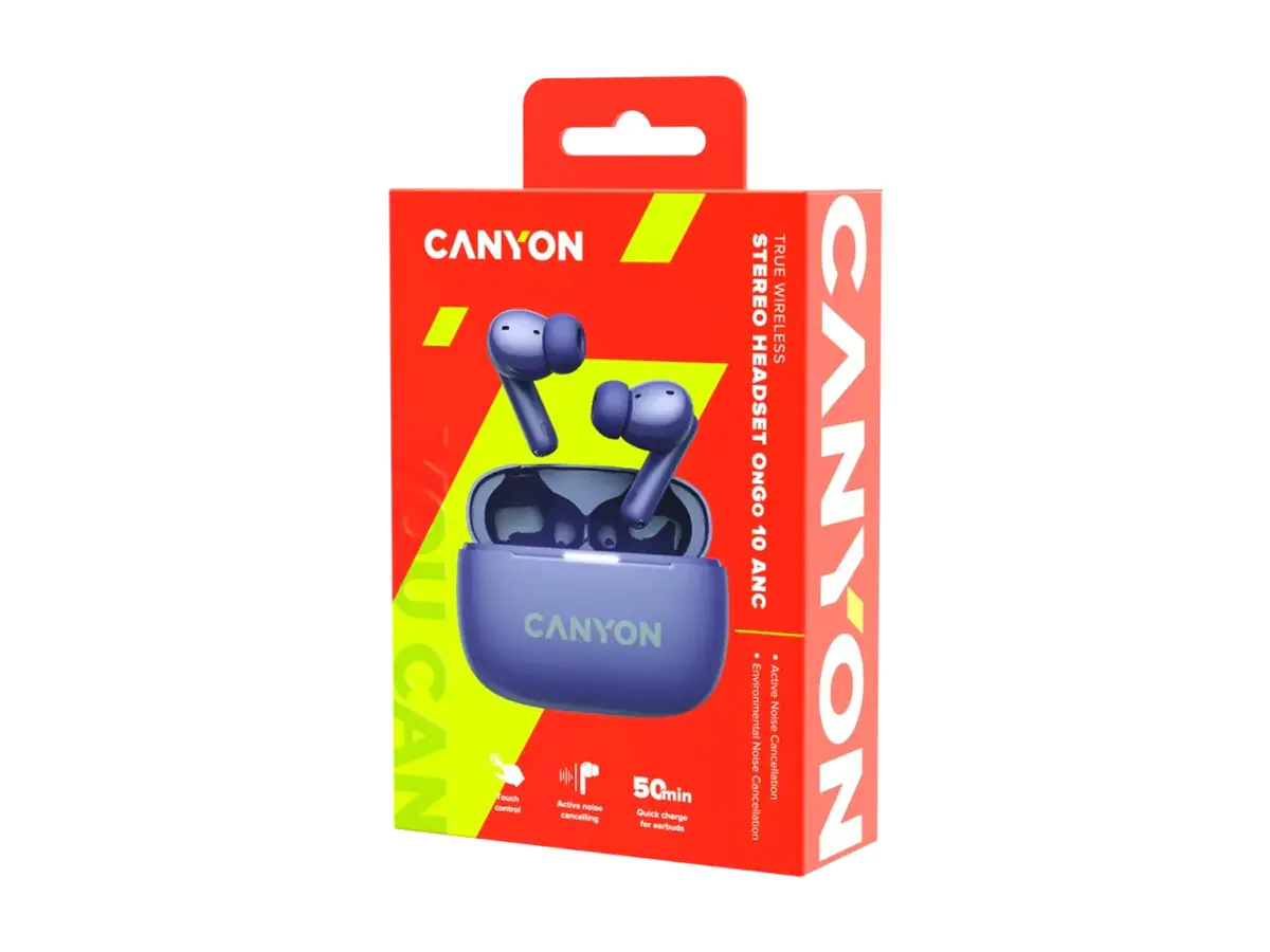 Canyon TWS-10 On Go 10 ANC True Wireless Bluetooth sluchadla do uši nabijacia