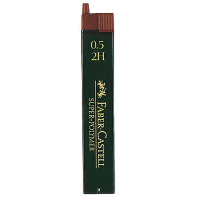 Faber-Castell Feinmine SUPER POLYMER 120512 2H 0,5mm 12St. Faber-Castell Feinmine SUPER POLYMER 120512 2H 0,5mm 12St.