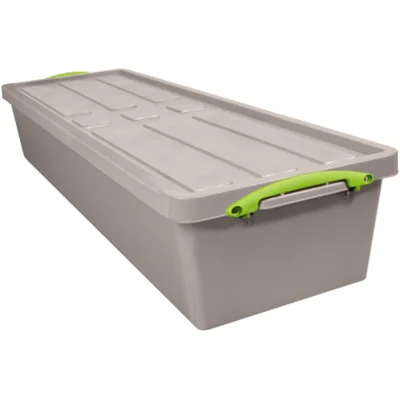 Really Useful Box Aufbewahrungsbox Recycling 27 x 16 x 82 cm (B x H x T) 23l Polypropylen, 100 % recycelt taubengrau