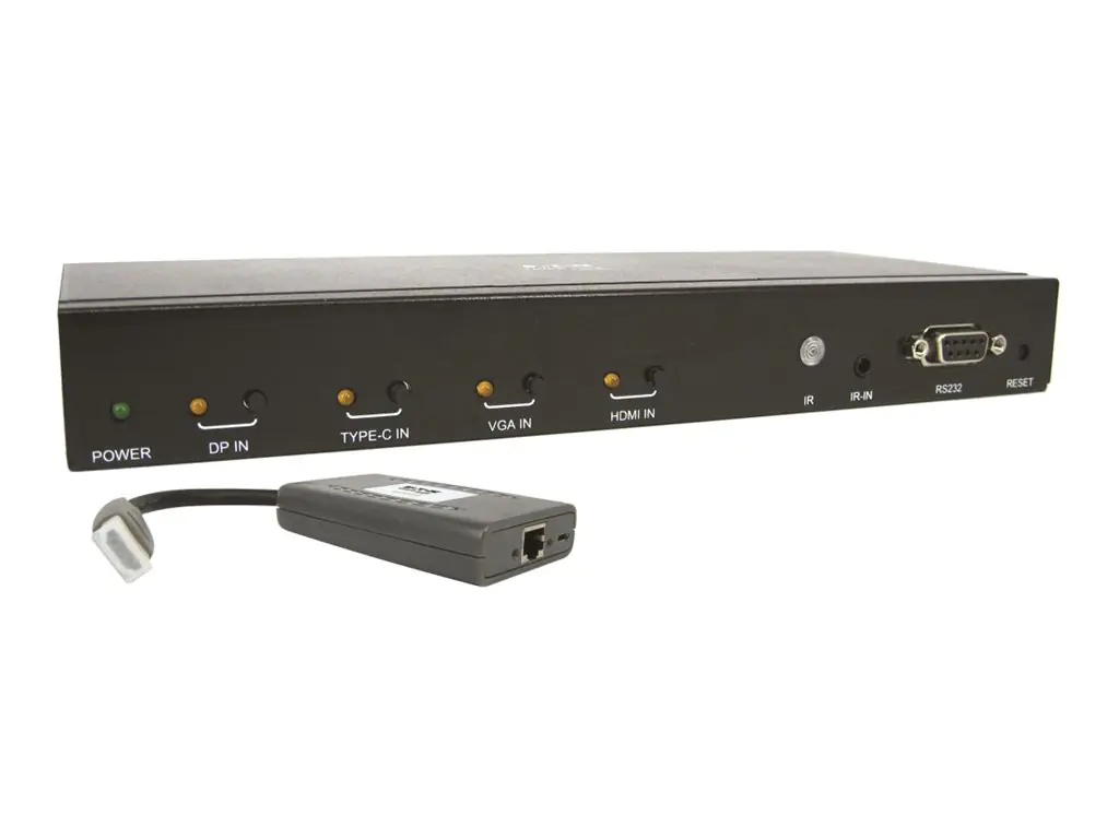 Tripp 4-Port over Cat6 Presentation Switch/Extender B320-4X1-MHB-K
