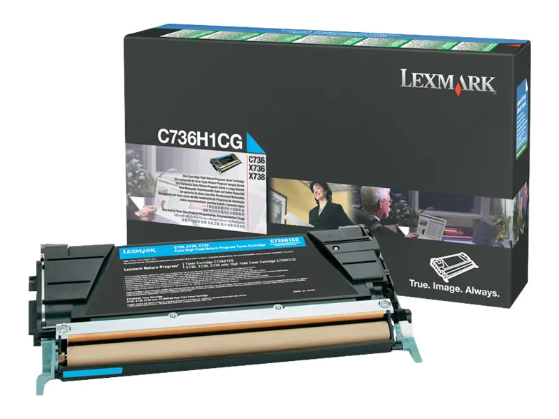 Lexmark - Hohe Ergiebigkeit - Cyan - Original - Tonerpatrone LCCP, LRP - für Lexmark C736dn, C736dtn, C736N, X736de, X738de, X738dte Lexmark - Hohe Ergiebigkeit - Cyan - Original - Tonerpatrone LCCP, LRP - für Lexmark C736dn, C736dtn, C736N, X736de, X738de, X738dte