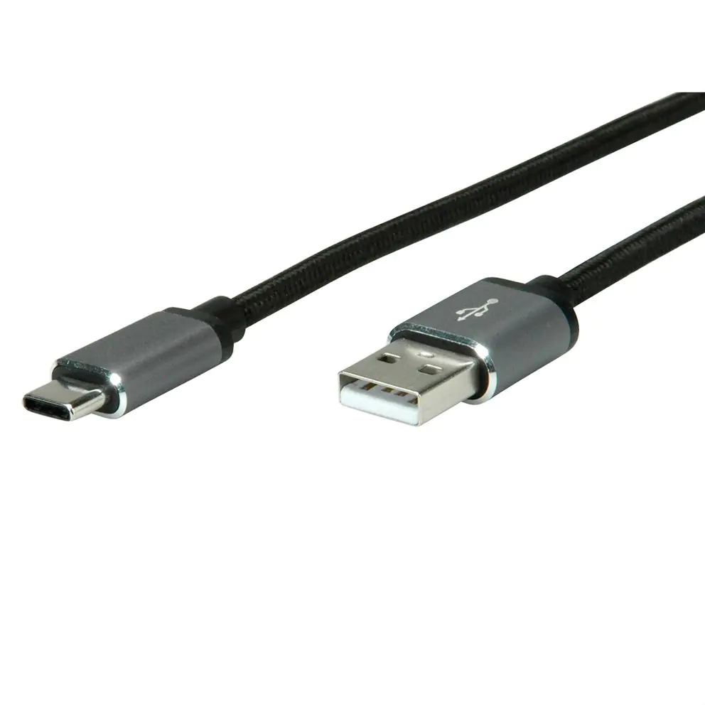ROLINE 11029029 USB Kabel 3 m USB A USB C Schwarz - Silber ROLINE 11029029 USB Kabel 3 m USB A USB C Schwarz - Silber