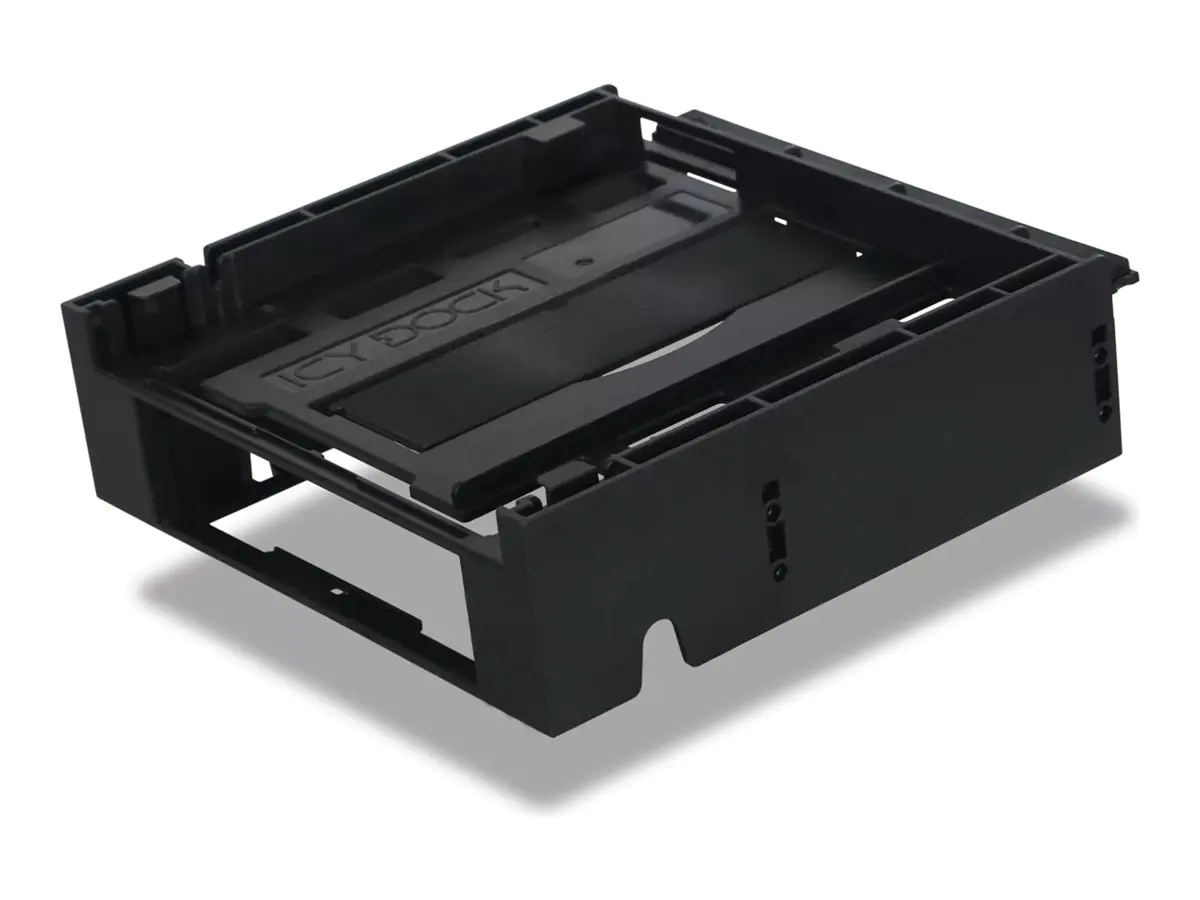 ICY DOCK FLEX-FIT Duo MB343SPO - Laufwerksschachtadapter - 5.25" to 1 x 3.5" and 1 x 5.25" Slim Line (13,3 cm bis 1 x 8,9 cm und 1 x 13,3 cm Slim Line) - Schwarz