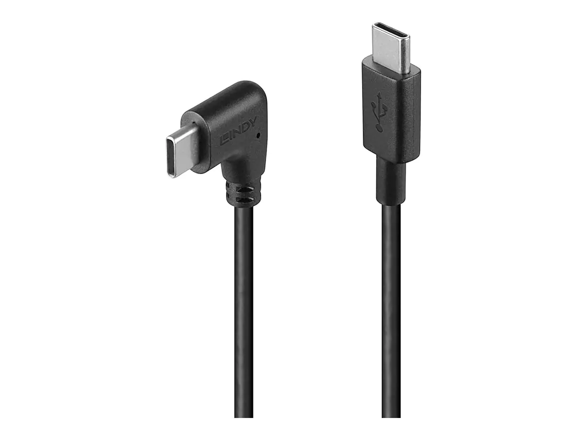 Lindy 1m USB 2.0 Typ C Kabel 90° gewinkelt