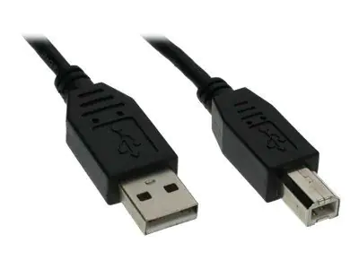 InLine - USB-Kabel - USB (M) zu USB Typ B (M) - 1 m - Schwarz